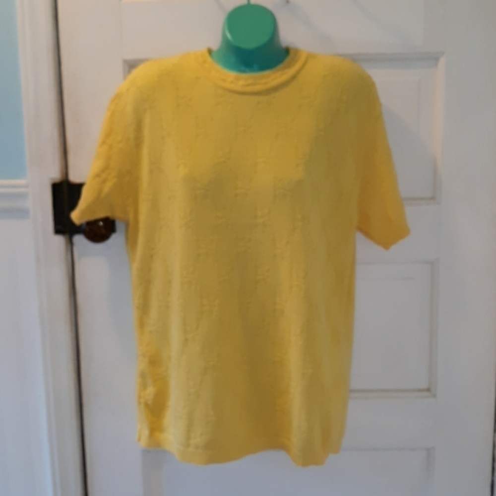 Vintage Nikki large made USA yellow sweater